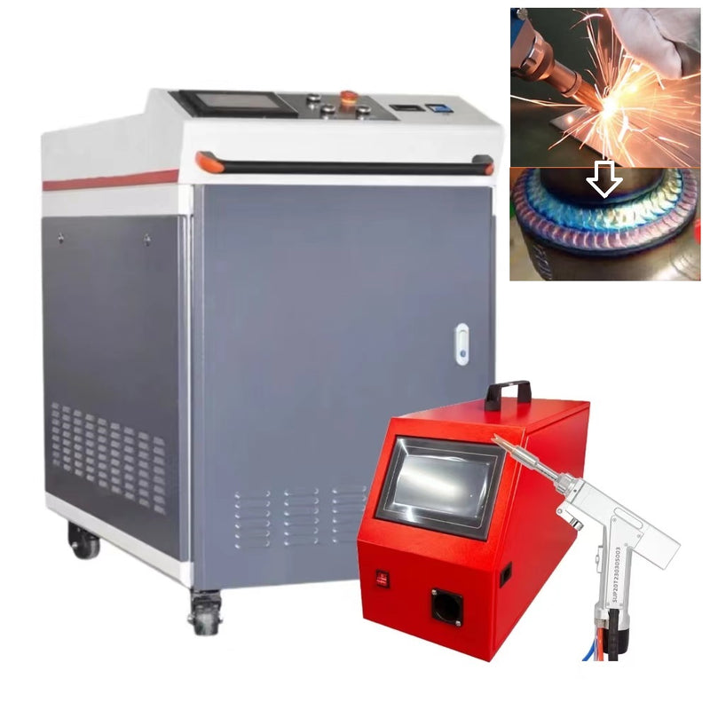 3000W 3 in 1 handheld Laser welding machine for Metal 220V with Auto Wire Feeder for Carbon Stainless Steel Aluminum Titanium Welding, rust cleaning and cutting precisely and quickly saving energy 80-90%