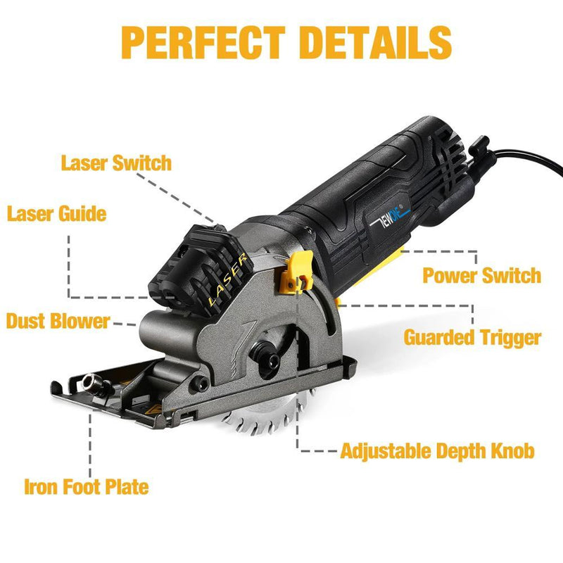 Electric mini electric saw small laser circular saw