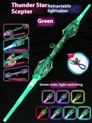 Thunder Flame Double-edged Retractable Laser Toy Knife