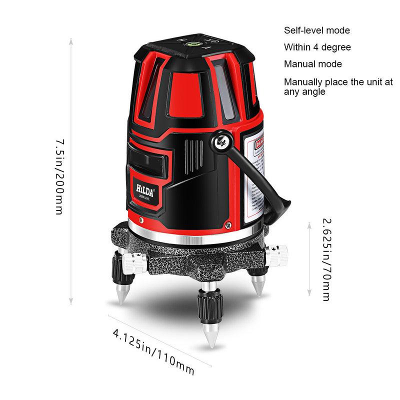 Infrared laser spirit level