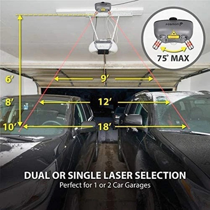 Dual Motion Laser Garage Parking Sensor Assistant Guide
