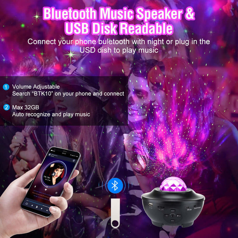 Smart Wifi Bluetooth Audio Music Laser Star Light