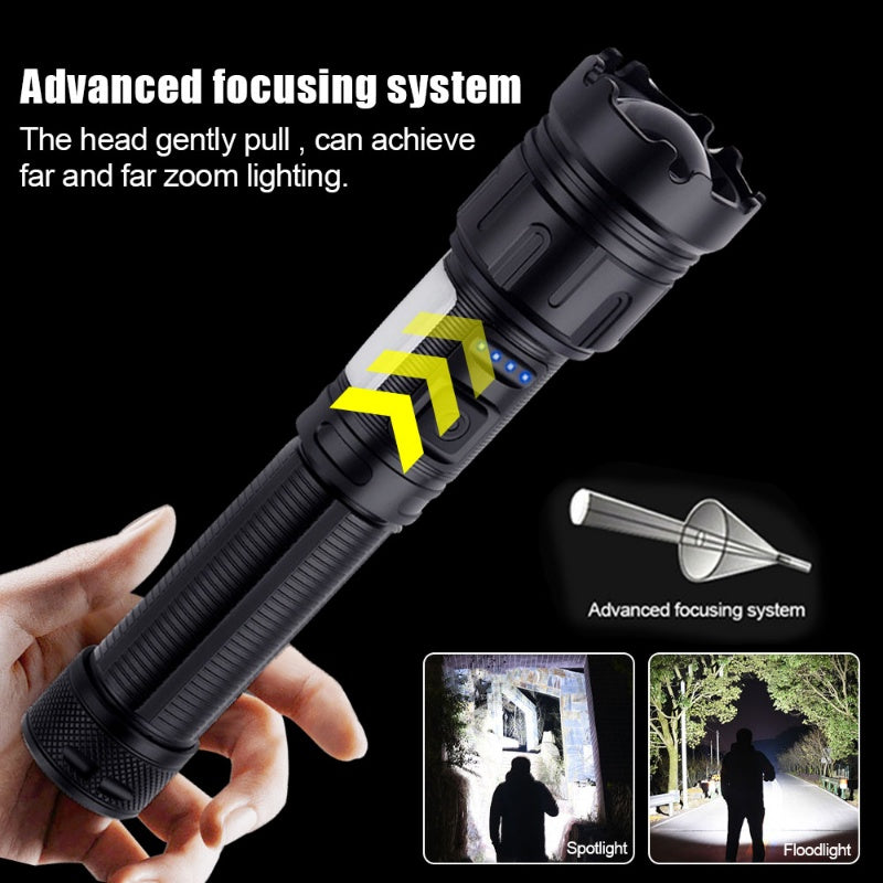 Telescopic Zoom P50 Strong Light Flashlight Laser Remote Super Bright