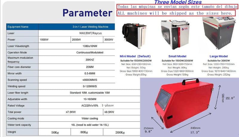 3000W 3 in 1 handheld Laser welding machine for Metal 220V with Auto Wire Feeder for Carbon Stainless Steel Aluminum Titanium Welding, rust cleaning and cutting precisely and quickly saving energy 80-90%