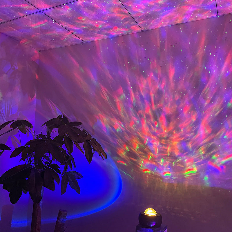 Starry Sunset Atmosphere Laser Water Pattern LED Night Light