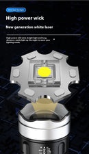 Strong Light Long Shot P50 White Laser Large Capacity Rechargeable Flashlight