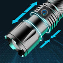 Aluminum Alloy White Laser Strong Light Flashlight Charging  Bright Long Distance