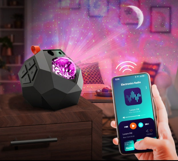 Starry Sky Projector Light Northern Lights Water Ripple Bluetooth Music Laser Home Atmosphere Light