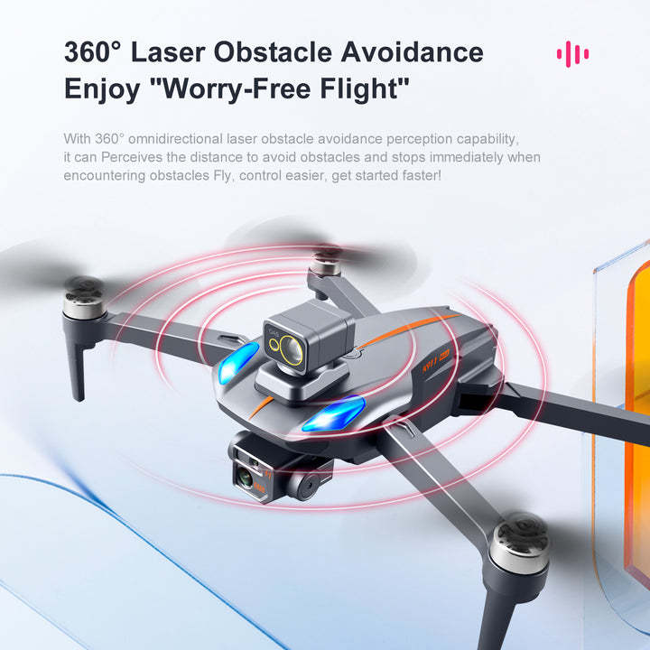 K911 Max Drone 360 Degree Laser Obstacle Avoidance GPS HD Aerial Photography 8K