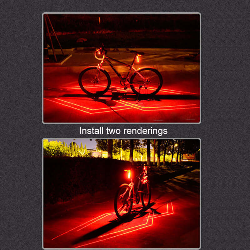 Riding Bike Taillight Spider-Man Laser Taillight USB Charging