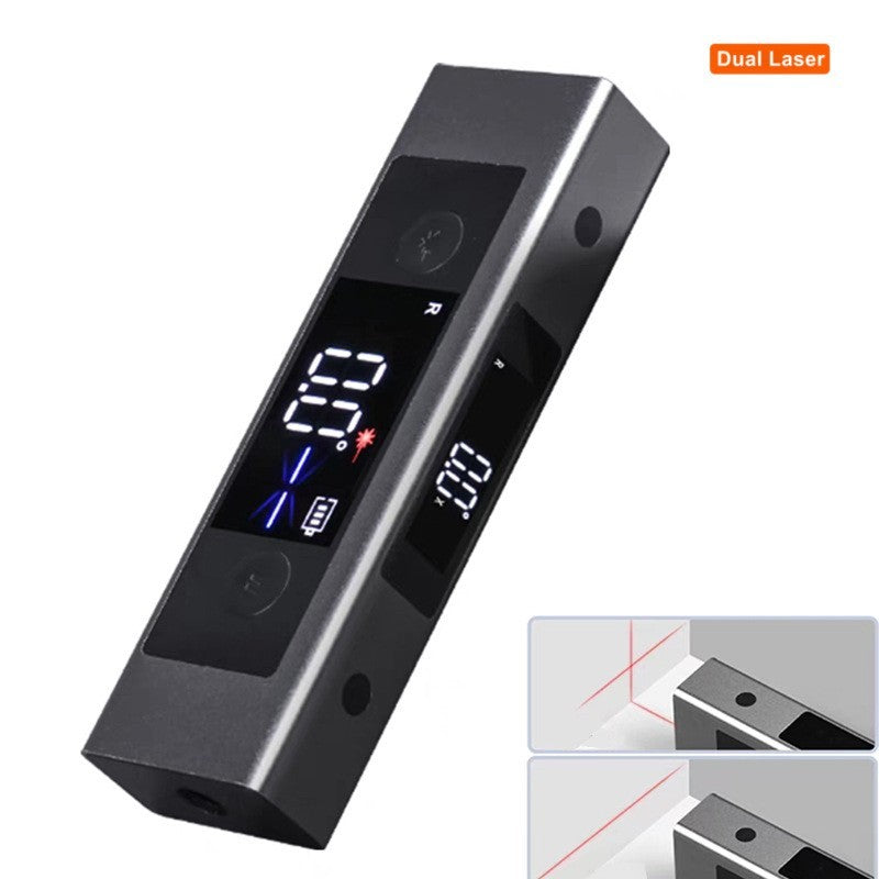 LED Screen Digital Display Dual Laser Angle Projection Level Instrument