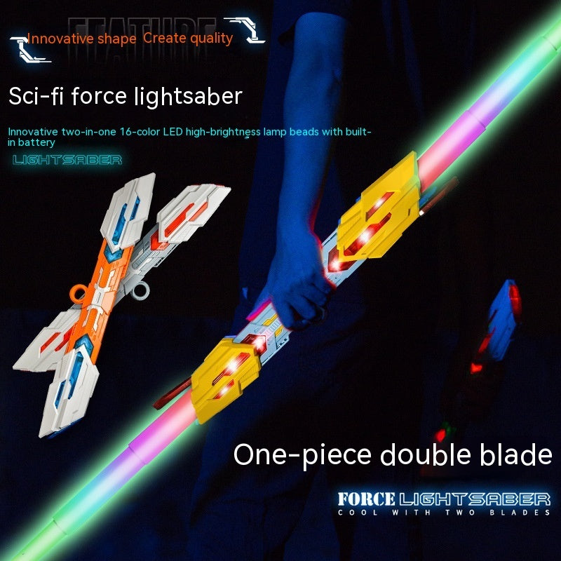 Cool Retractable Laser Sword Vs Children's Luminous Sword 16 Colorful Rechargeable Toys