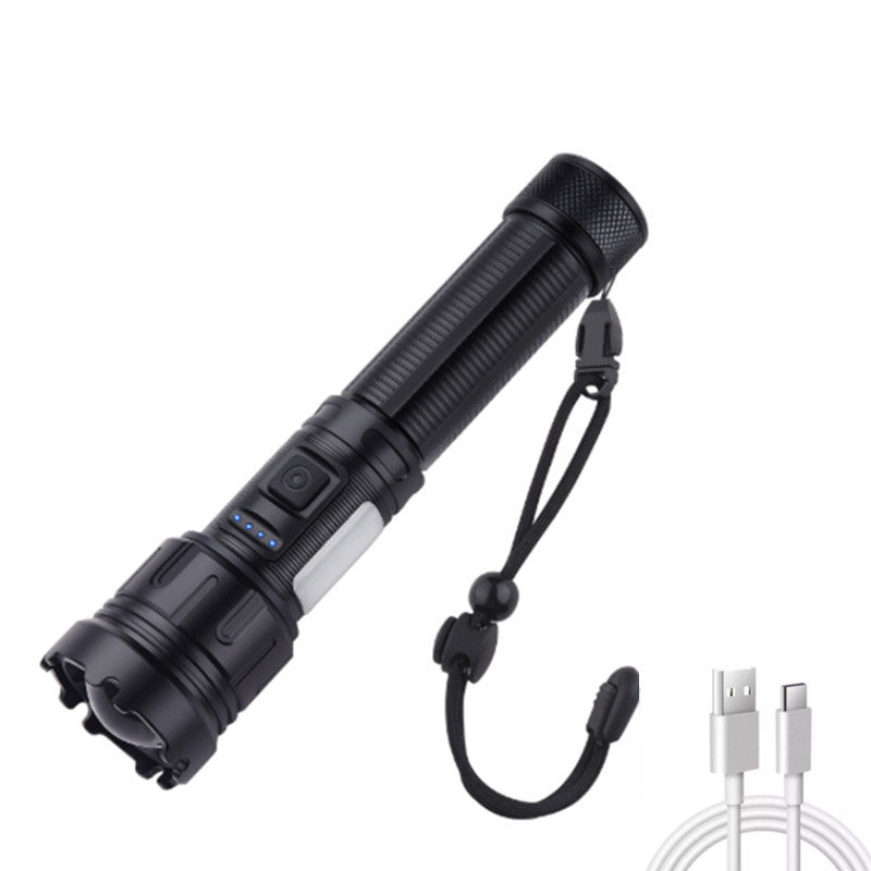 Telescopic Zoom P50 Strong Light Flashlight Laser Remote Super Bright