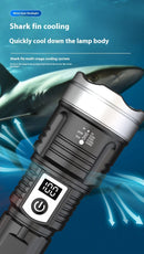 Strong Light Long Shot P50 White Laser Large Capacity Rechargeable Flashlight