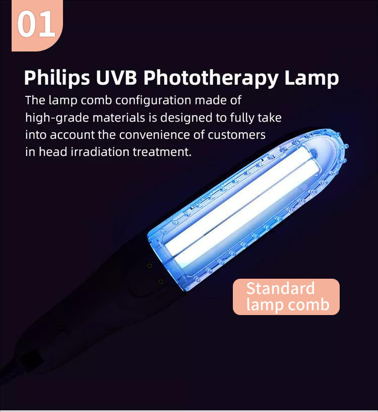 Phototherap UVB Phototherapy Instrument Ultraviolet-Lamp Home Vitiligo Psoriasis Treatment Laser